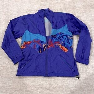 Vintage track jacket 80s color way swisher vented back large moving comfort